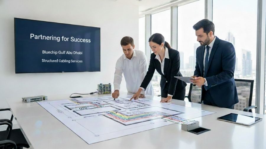 Partnering for Success – Structured Cabling Services with Bluechip Gulf Abu Dhabi